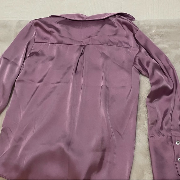 ZARA- Flowy Satin Effect Shirt - Picture 3 of 10